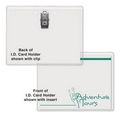 Top Loading ID Card Holder with Clip (3" x 4")
